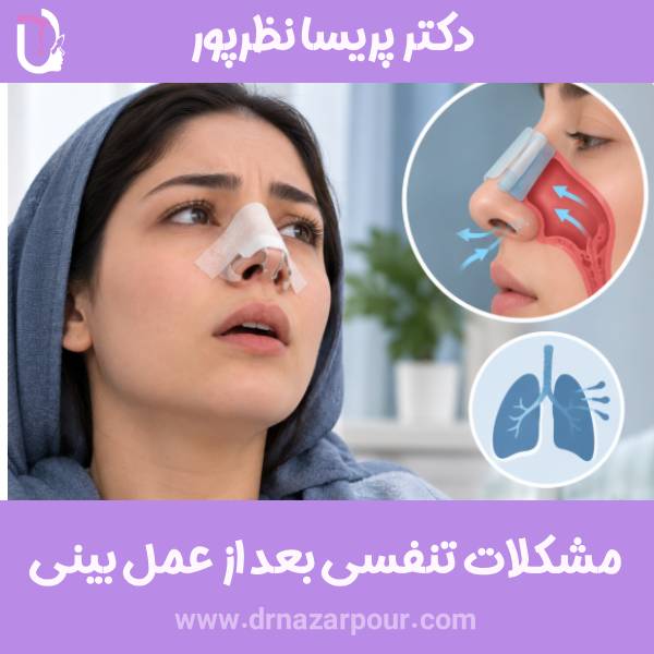 مشکلات تنفسی بعد از عمل بینی